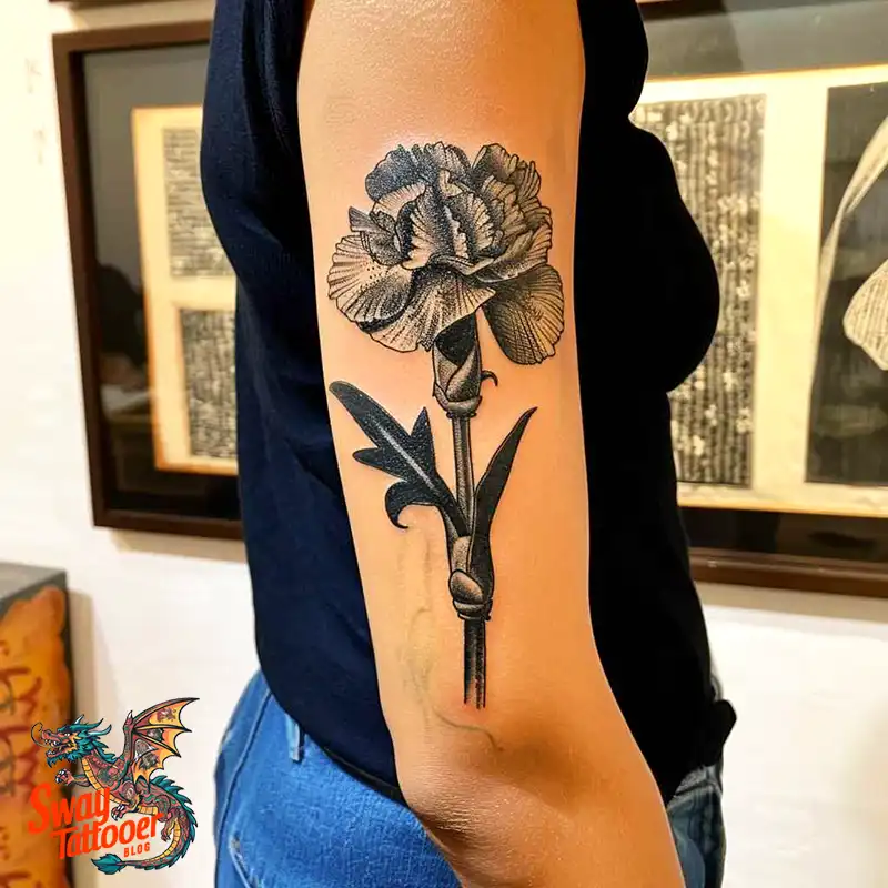 200 Carnation Flower Tattoos: Blooming Ink Designs 108 Carnation Flower Tattoo