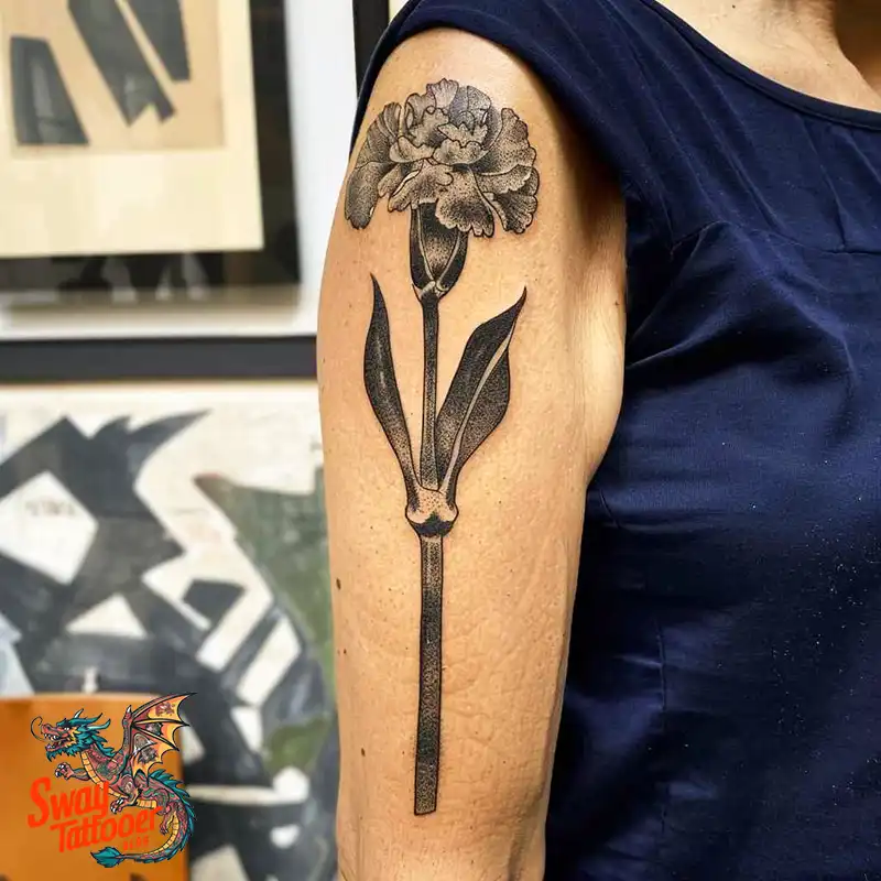 200 Carnation Flower Tattoos: Blooming Ink Designs 106 Carnation Flower Tattoo