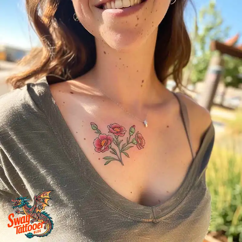 200 Carnation Flower Tattoos: Blooming Ink Designs 74 Carnation Flower Tattoo