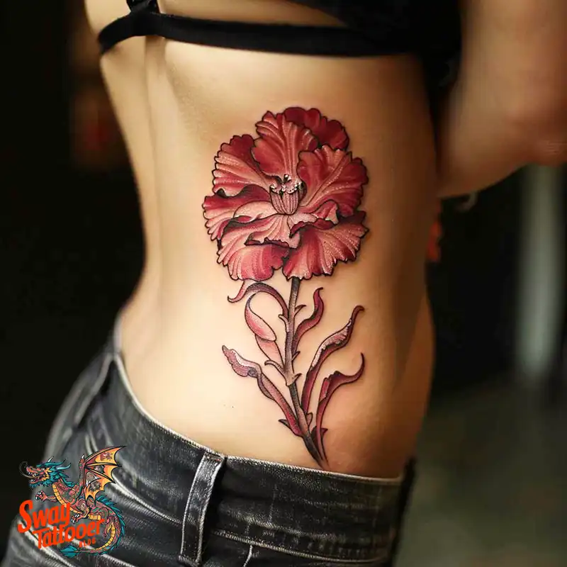 200 Carnation Flower Tattoos: Blooming Ink Designs 189 Carnation Tattoo