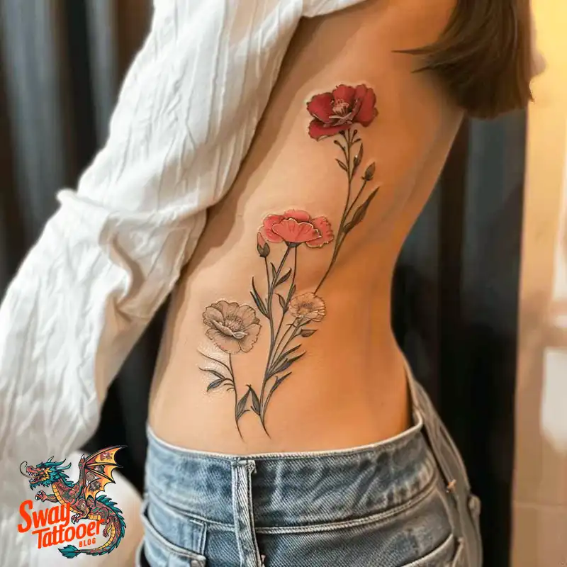 200 Carnation Flower Tattoos: Blooming Ink Designs 59 Carnation Flower Tattoo