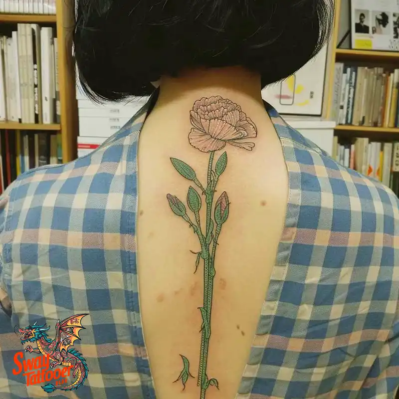 200 Carnation Flower Tattoos: Blooming Ink Designs 55 Carnation Flower Tattoo
