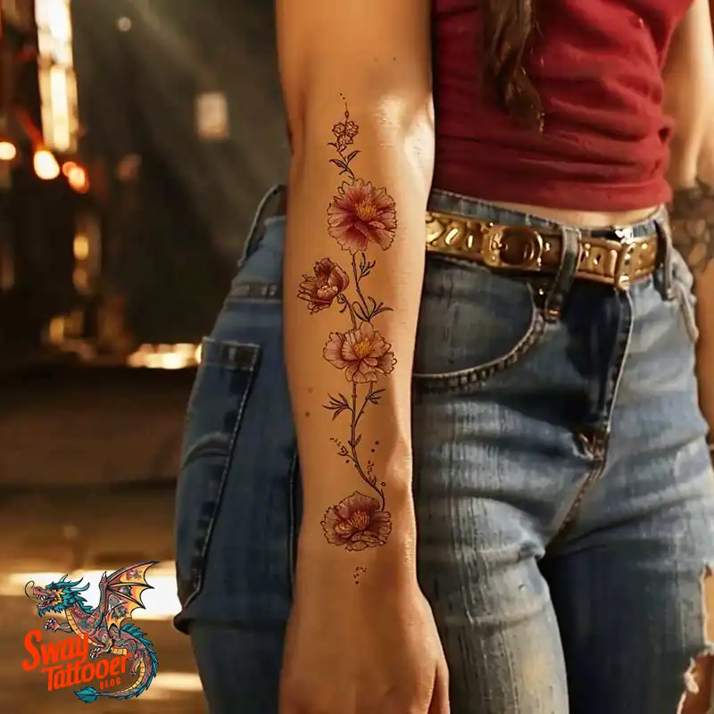 200 Carnation Flower Tattoos: Blooming Ink Designs 44 Carnation Flower Tattoo