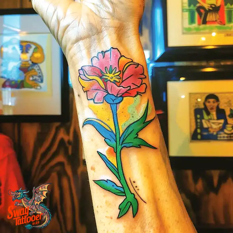 200 Carnation Flower Tattoos: Blooming Ink Designs 43 Carnation Flower Tattoo