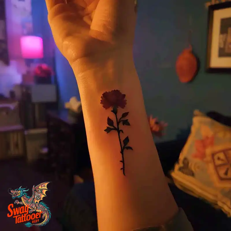 200 Carnation Flower Tattoos: Blooming Ink Designs 42 Carnation Flower Tattoo