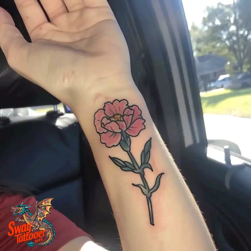 200 Carnation Flower Tattoos: Blooming Ink Designs 41 Carnation Flower Tattoo