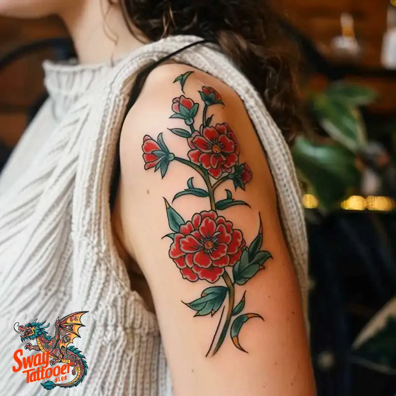 200 Carnation Flower Tattoos: Blooming Ink Designs 14 Carnation Flower Tattoo