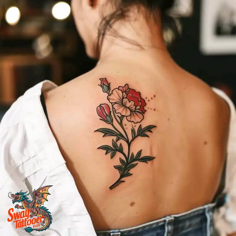 200 Carnation Flower Tattoos: Blooming Ink Designs 9 Carnation Flower Tattoo