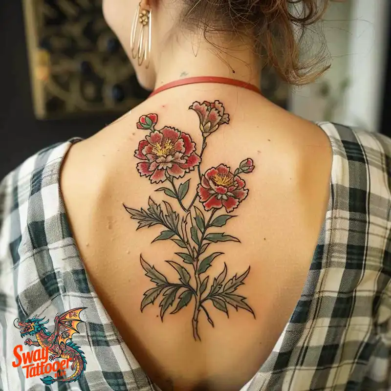 200 Carnation Flower Tattoos: Blooming Ink Designs 6 Carnation Flower Tattoo