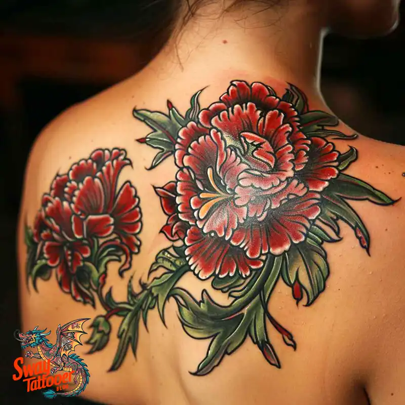 200 Carnation Flower Tattoos: Blooming Ink Designs 196 Carnation Tattoo