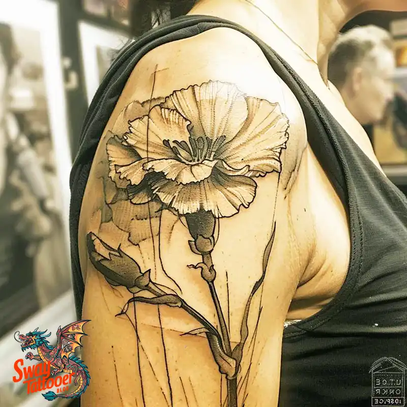 200 Carnation Flower Tattoos: Blooming Ink Designs 171 Carnation Tattoo