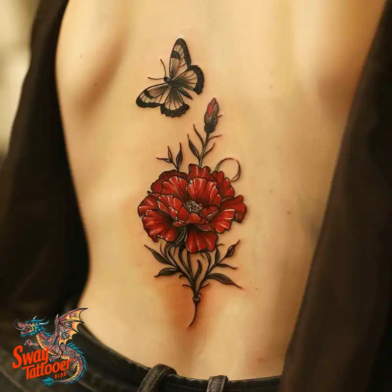 200 Carnation Flower Tattoos: Blooming Ink Designs 180 Carnation Tattoo