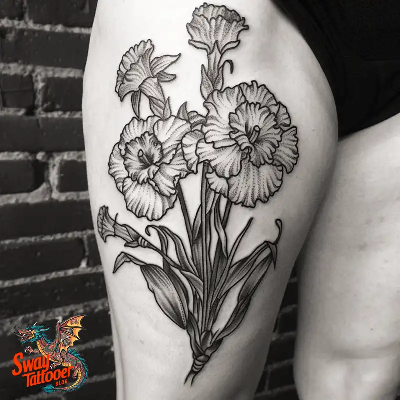 200 Carnation Flower Tattoos: Blooming Ink Designs 183 Carnation Tattoo