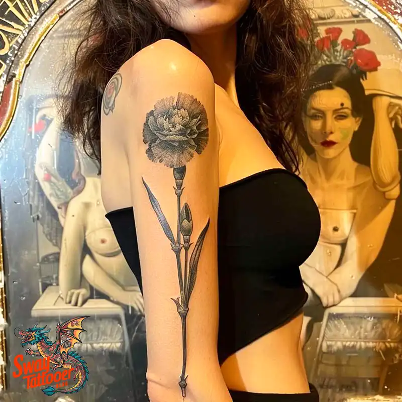 200 Carnation Flower Tattoos: Blooming Ink Designs 112 Carnation Tattoo