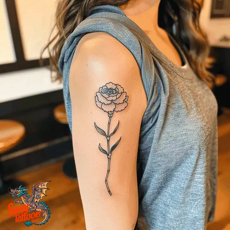 200 Carnation Flower Tattoos: Blooming Ink Designs 110 Carnation Tattoo