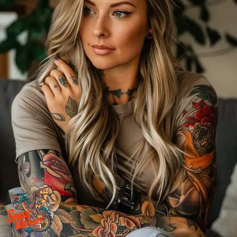 100 Women's Tattoo Sleeves: Bold Designs that Inspire 90 Women's Tattoo Sleeve