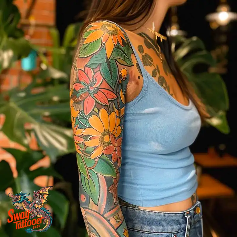 100 Women's Tattoo Sleeves: Bold Designs that Inspire 47 Women's Tattoo Sleeve