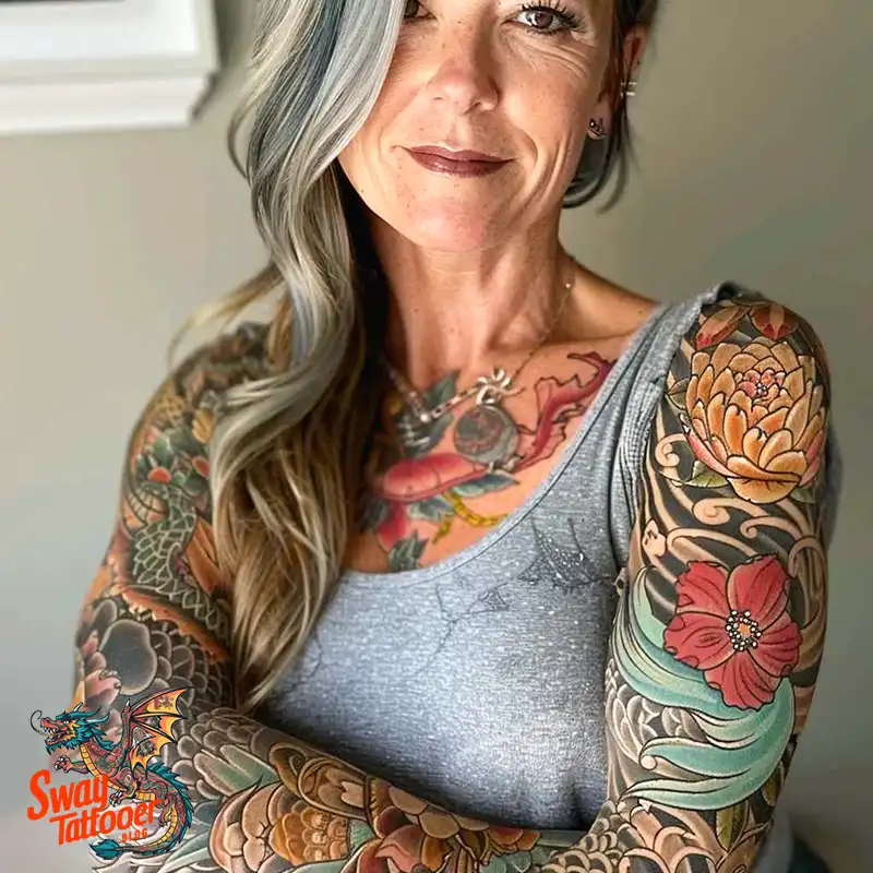 100 Women's Tattoo Sleeves: Bold Designs that Inspire 34 Women's Tattoo Sleeve