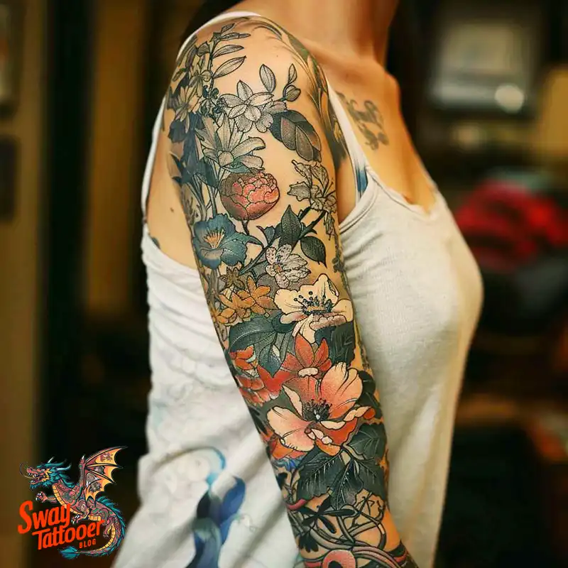 100 Women's Tattoo Sleeves: Bold Designs that Inspire 30 Women's Tattoo Sleeve