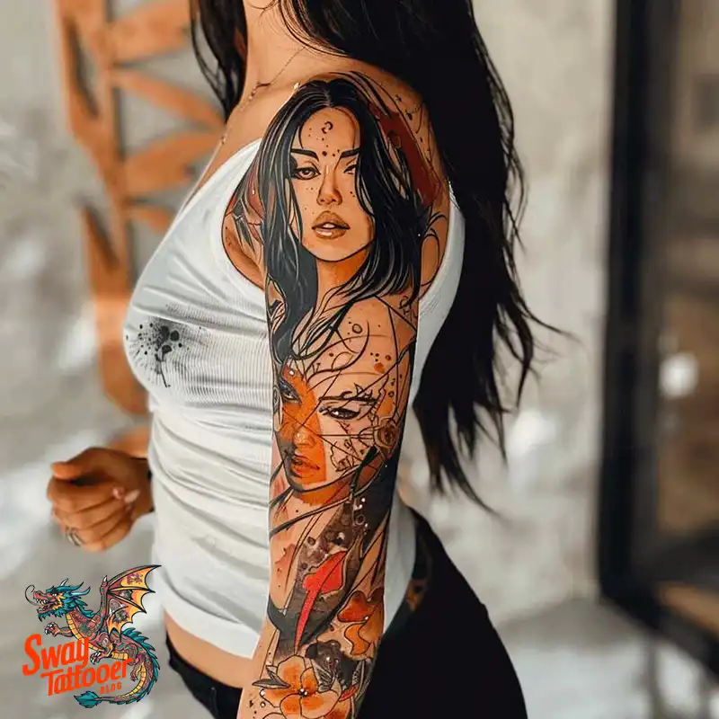100 Women's Tattoo Sleeves: Bold Designs that Inspire 24 Women's Tattoo Sleeve