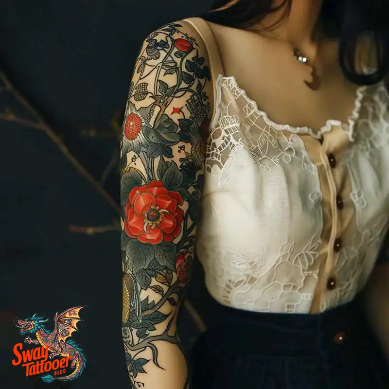 100 Women's Tattoo Sleeves: Bold Designs that Inspire 102 Women's Tattoo Sleeve