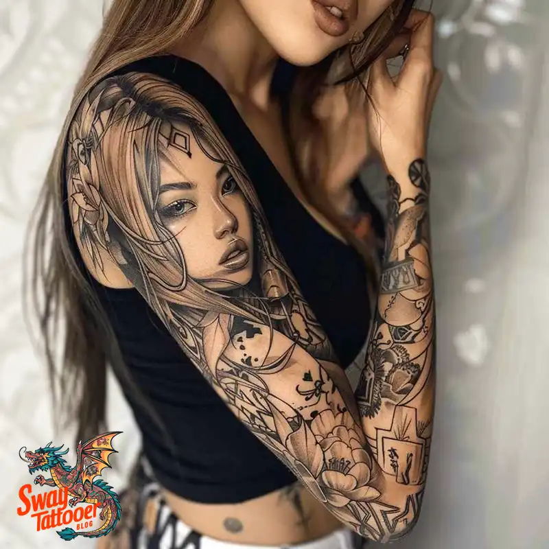 100 Women's Tattoo Sleeves: Bold Designs that Inspire 23 Women's Tattoo Sleeve