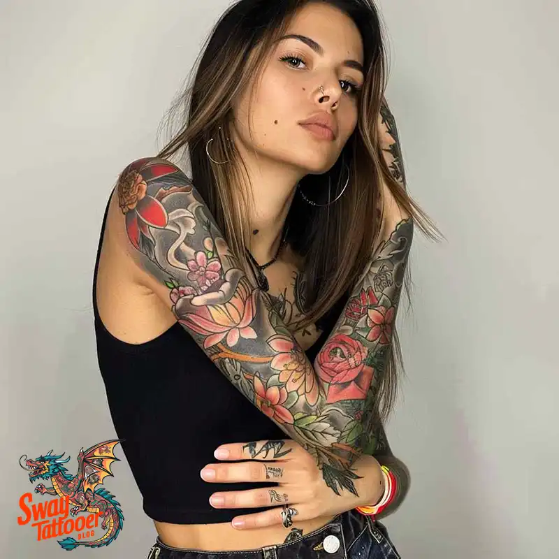 100 Women's Tattoo Sleeves: Bold Designs that Inspire 20 Women's Tattoo Sleeve