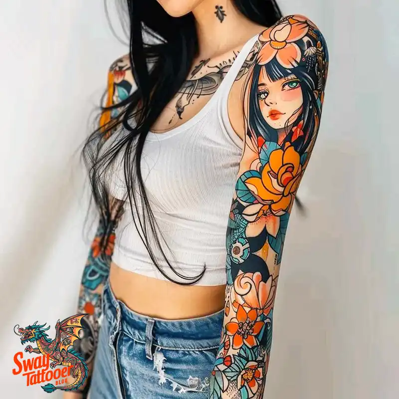 100 Women's Tattoo Sleeves: Bold Designs that Inspire 16 Women's Tattoo Sleeve