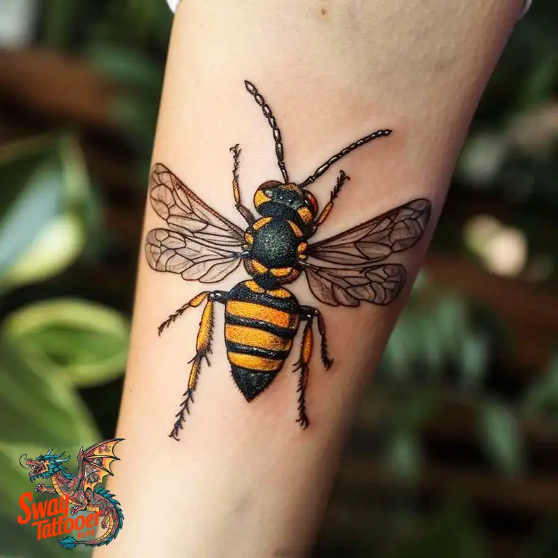 100 Wasp Tattoo Design Ideas That Sting With Style 42 wasp tattoo