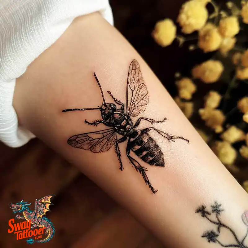 100 Wasp Tattoo Design Ideas That Sting With Style 34 wasp tattoo