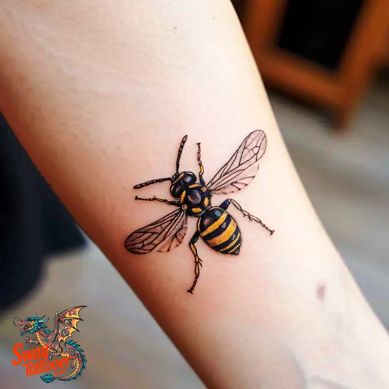 100 Wasp Tattoo Design Ideas That Sting With Style 32 wasp tattoo