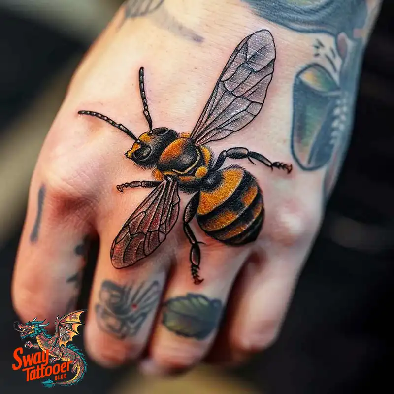 100 Wasp Tattoo Design Ideas That Sting With Style 22 wasp tattoo