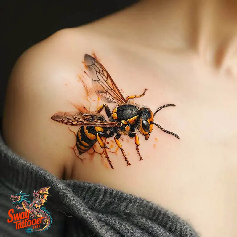 100 Wasp Tattoo Design Ideas That Sting With Style 16 wasp tattoo