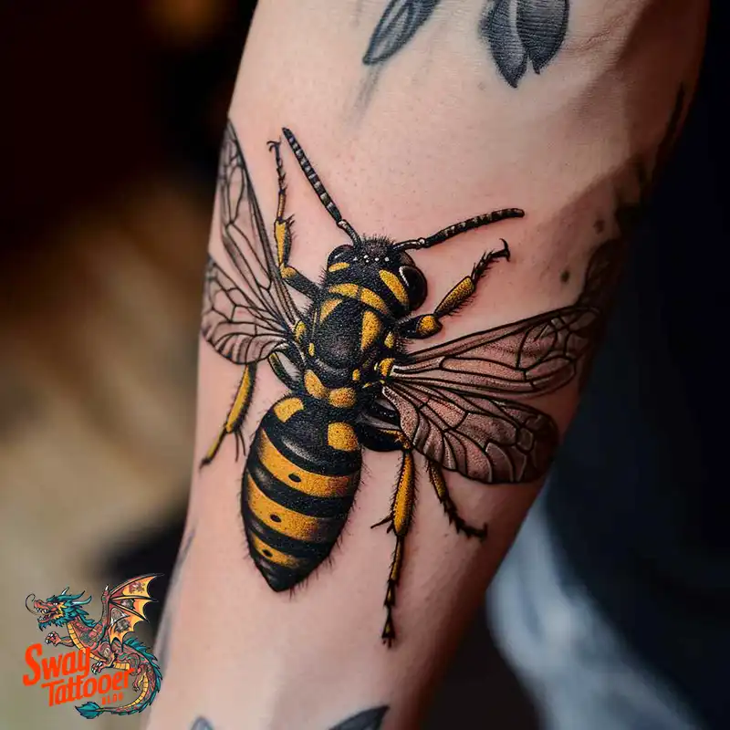 100 Wasp Tattoo Design Ideas That Sting With Style 11 wasp tattoo