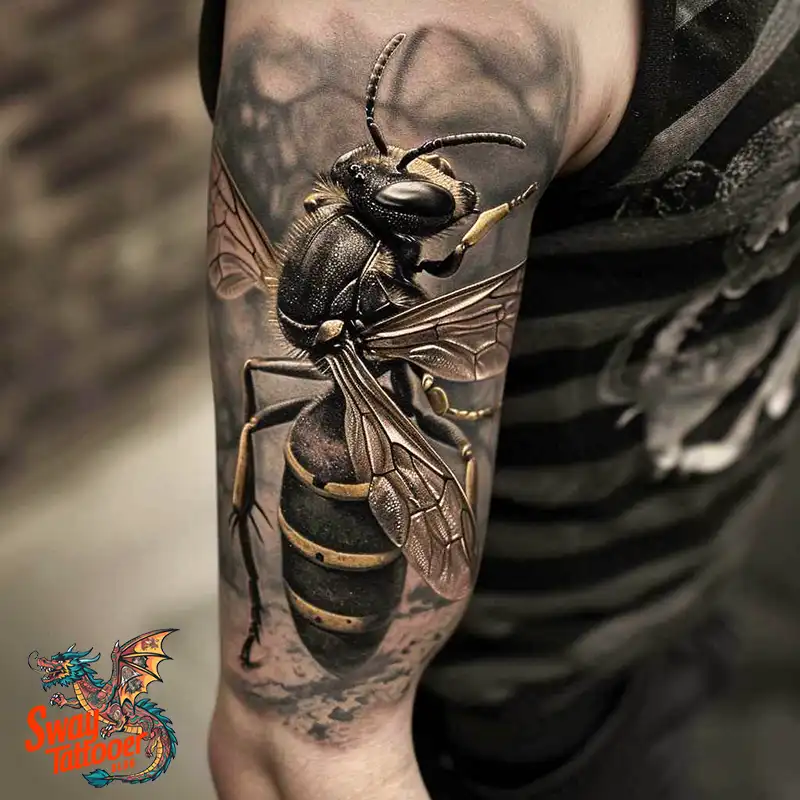 100 Wasp Tattoo Design Ideas That Sting With Style 3 wasp tattoo