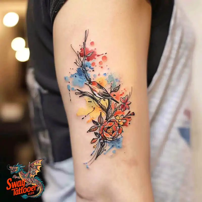 100 Watercolor Tattoo Design Ideas: Splashes of Art to Wear 66 Watercolor tattoo