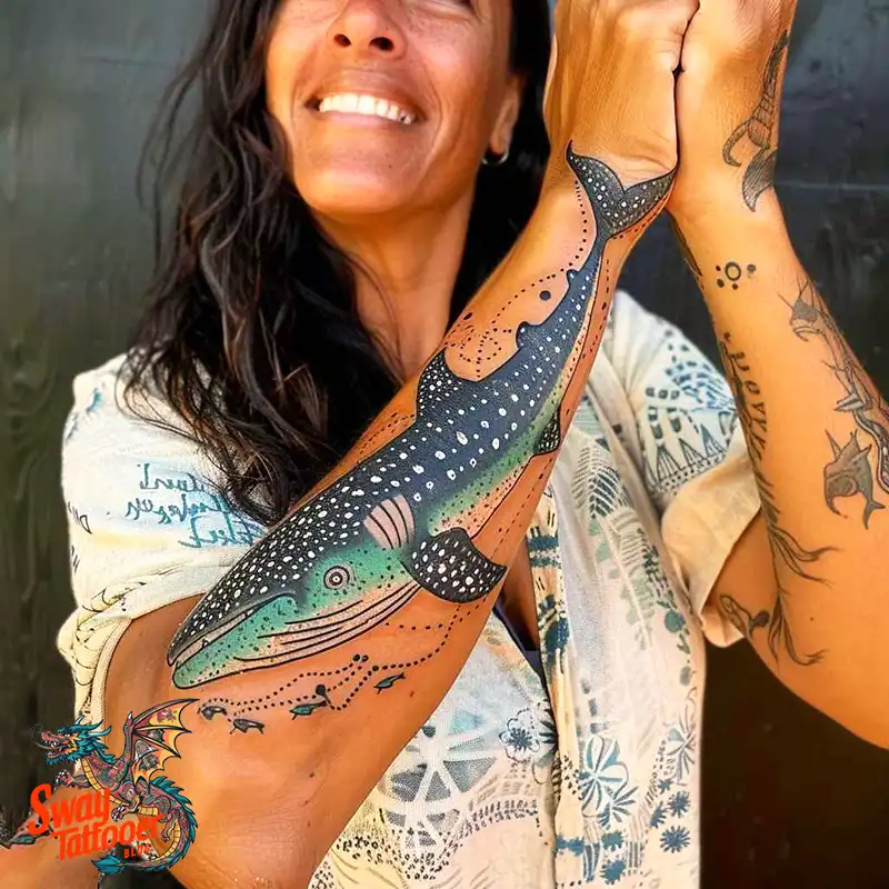 100+ Whale Shark Tattoo Design Ideas: Oceanic Ink 2 whale shark tattoo