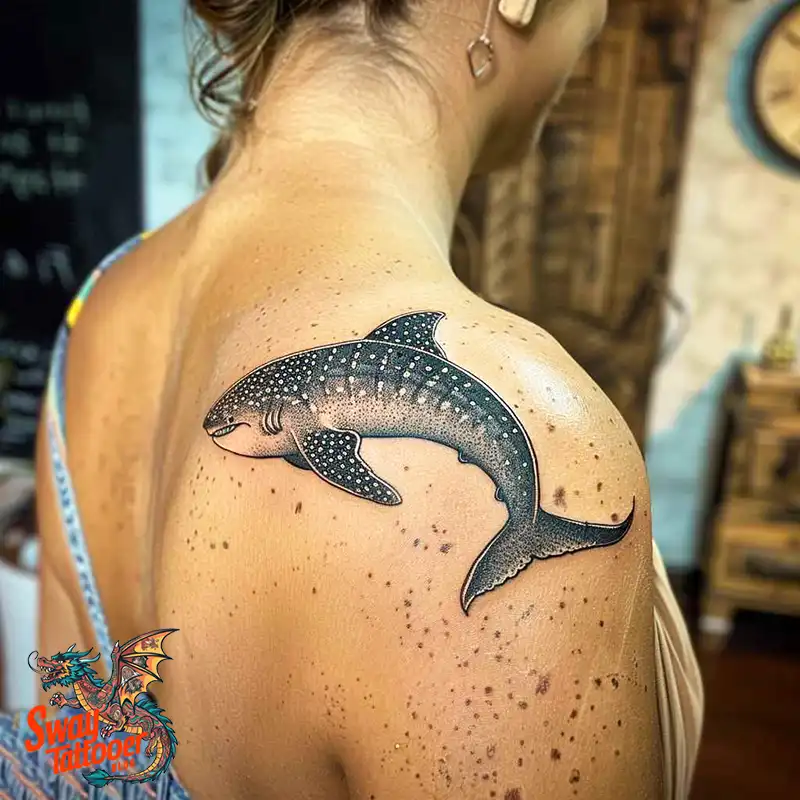 100+ Whale Shark Tattoo Design Ideas: Oceanic Ink 28 whale shark tattoo