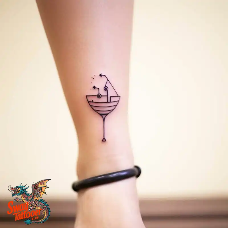 50 Wine Glass Tattoo Designs: Elegant Ink for the Sipper 25 Wine Glass Tattoo