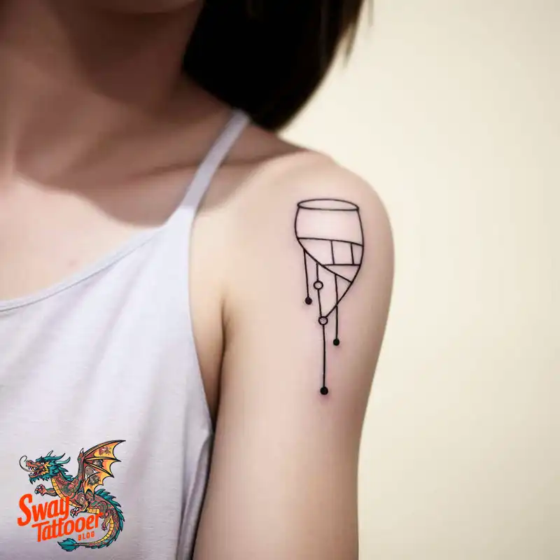 50 Wine Glass Tattoo Designs: Elegant Ink for the Sipper 22 Wine Glass Tattoo