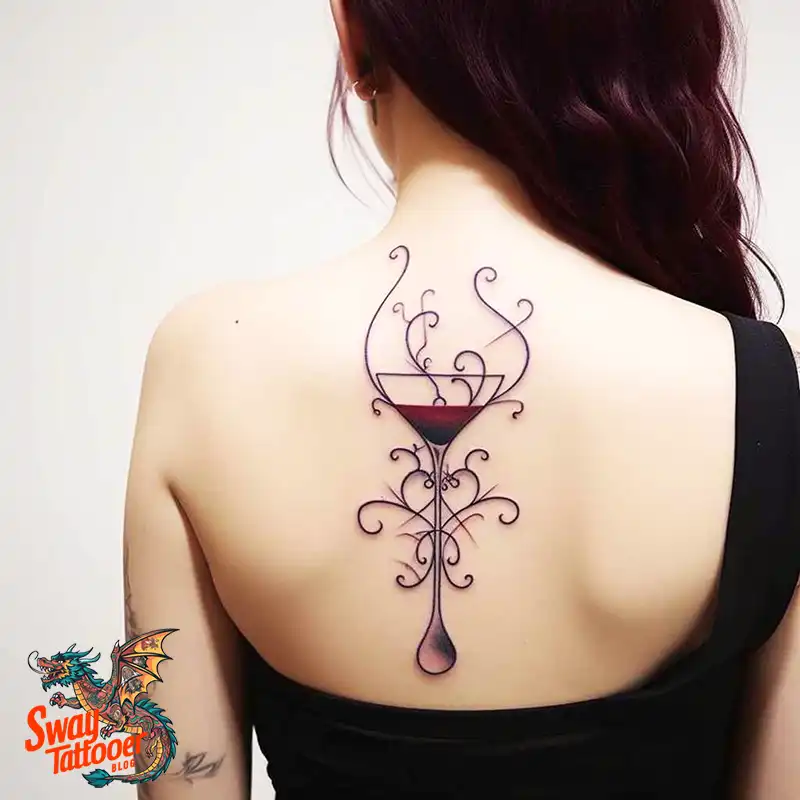 50 Wine Glass Tattoo Designs: Elegant Ink for the Sipper 40 Wine Glass Tattoo