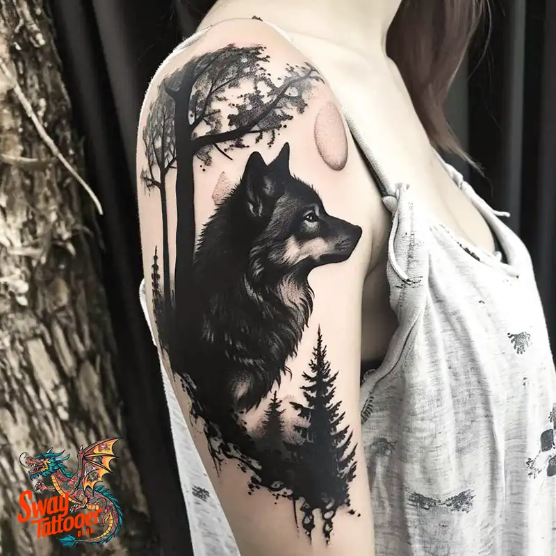 150 Wolf Tattoo Design Ideas: Wild Strength and Spirit 98 wolf tattoo