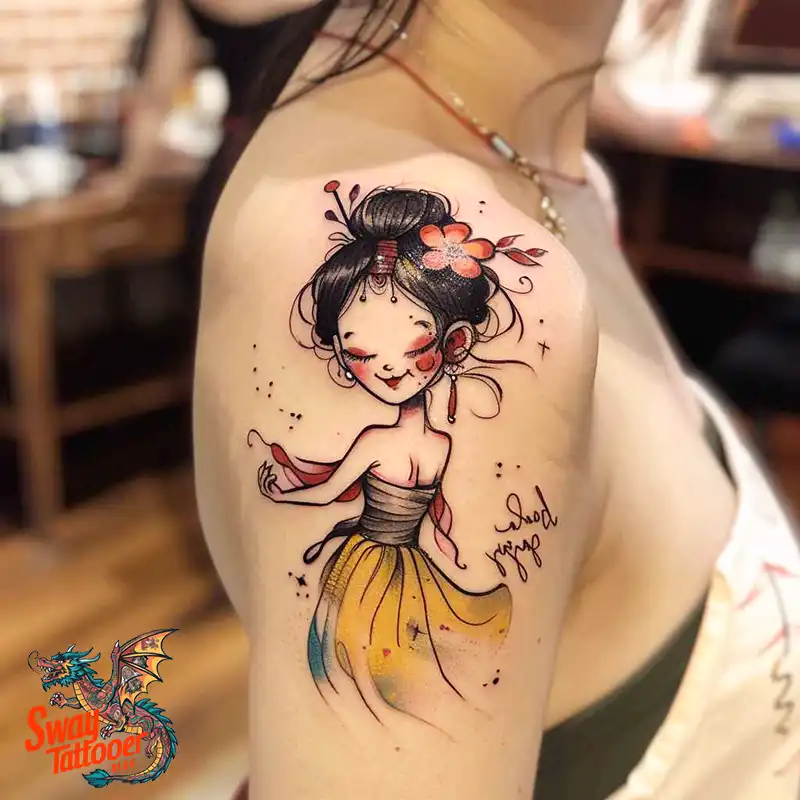 150 Women's Shoulder Tattoo Design Ideas: Your Next Ink 3 Women's Shoulder Tattoo