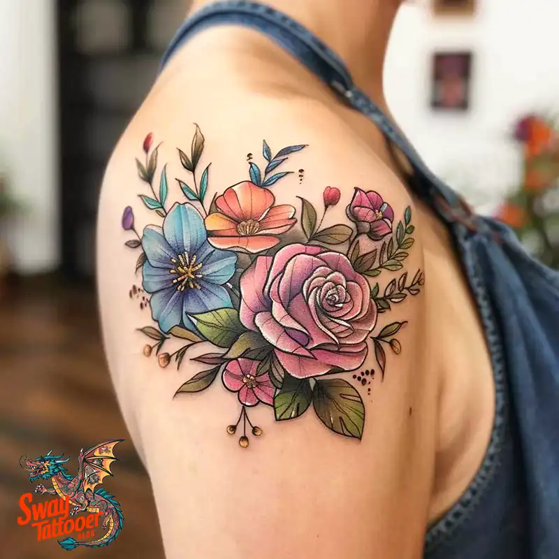 150 Women's Shoulder Tattoo Design Ideas: Your Next Ink 124 Women's Shoulder Tattoo