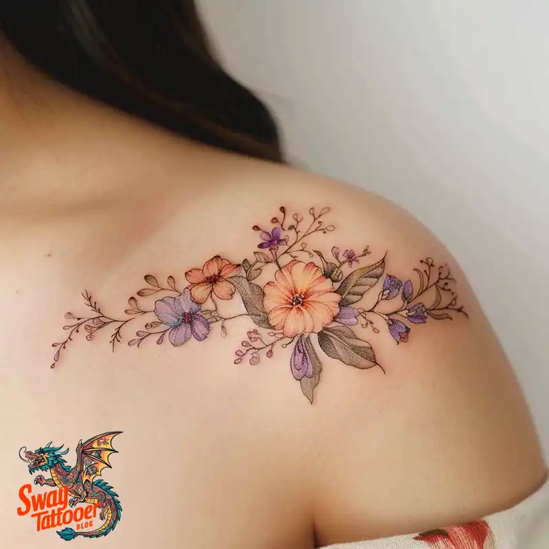 150 Women's Shoulder Tattoo Design Ideas: Your Next Ink 104 Women's Shoulder Tattoo