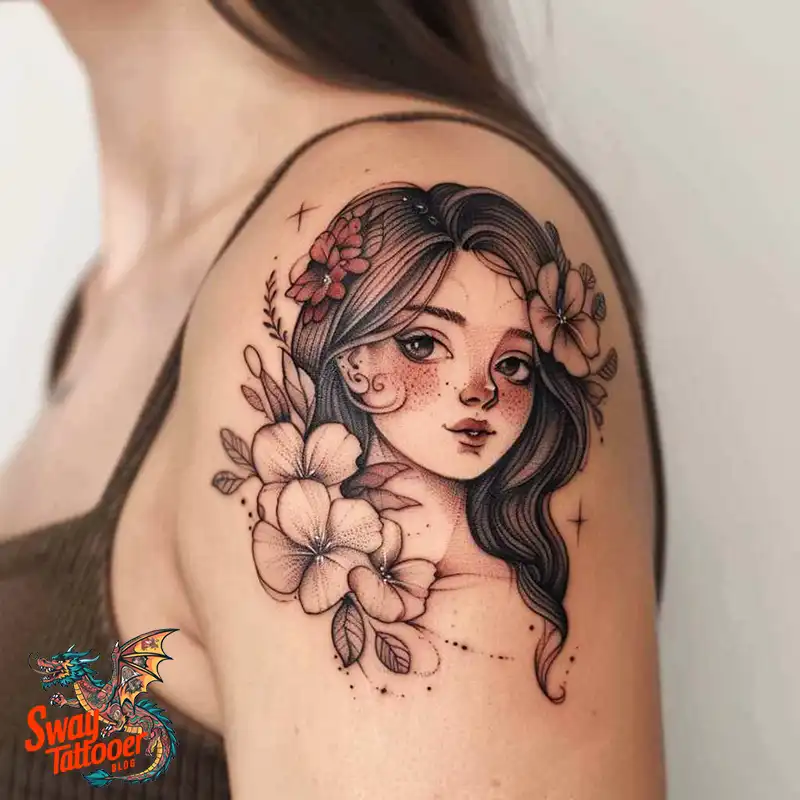 150 Women's Shoulder Tattoo Design Ideas: Your Next Ink 126 Women's Shoulder Tattoo