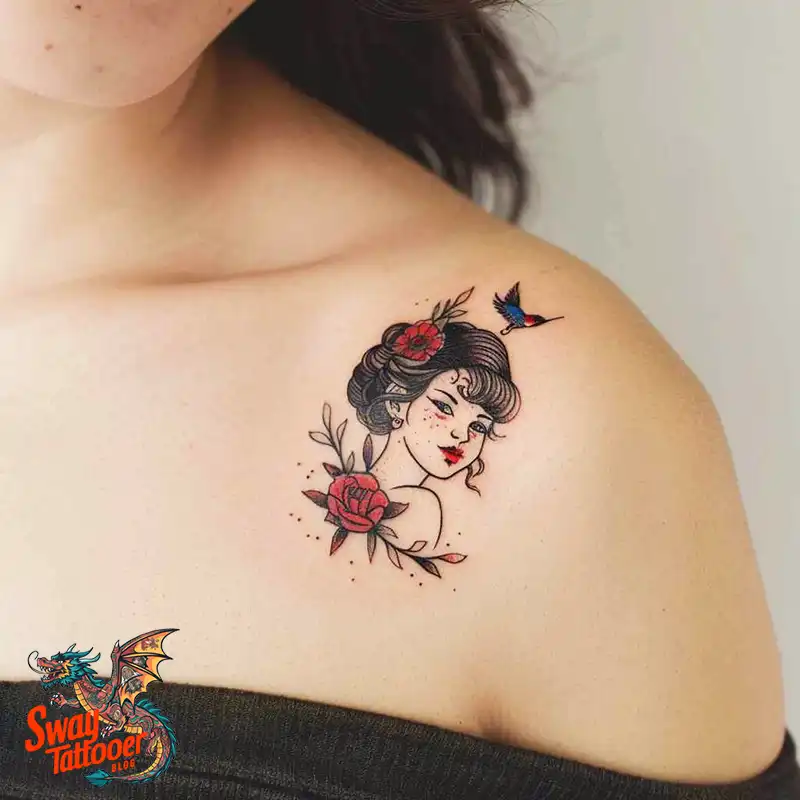 150 Women's Shoulder Tattoo Design Ideas: Your Next Ink 68 Women's Shoulder Tattoo