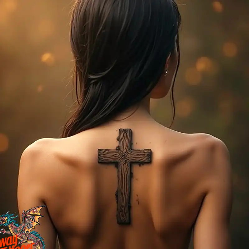 60 Wooden Cross Tattoo Designs: Timeless Symbol in Ink 10 wooden cross tattoo