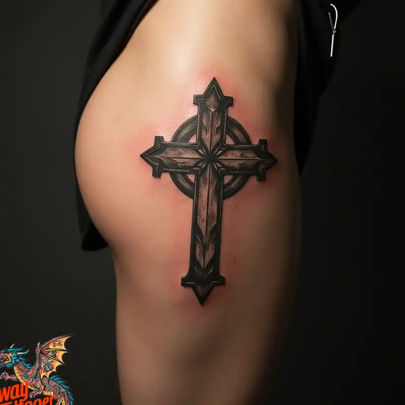 60 Wooden Cross Tattoo Designs: Timeless Symbol in Ink 8 wooden cross tattoo