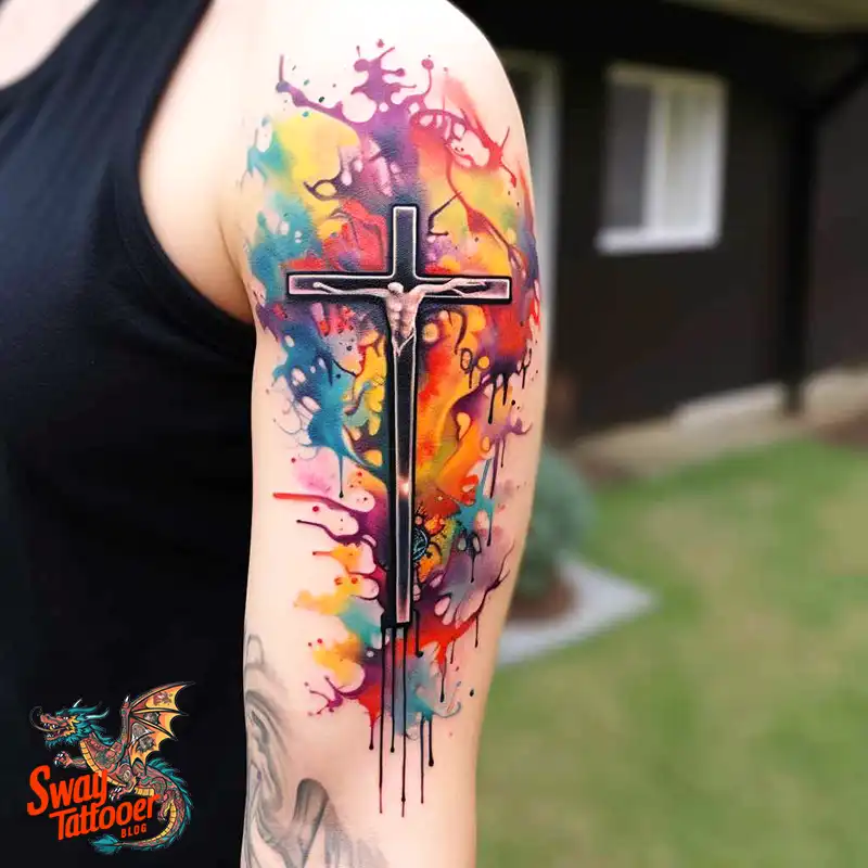 60 Wooden Cross Tattoo Designs: Timeless Symbol in Ink 54 wooden cross tattoo